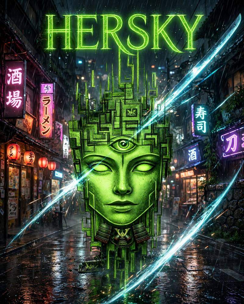 HERSKY artwork — Neon Samurai