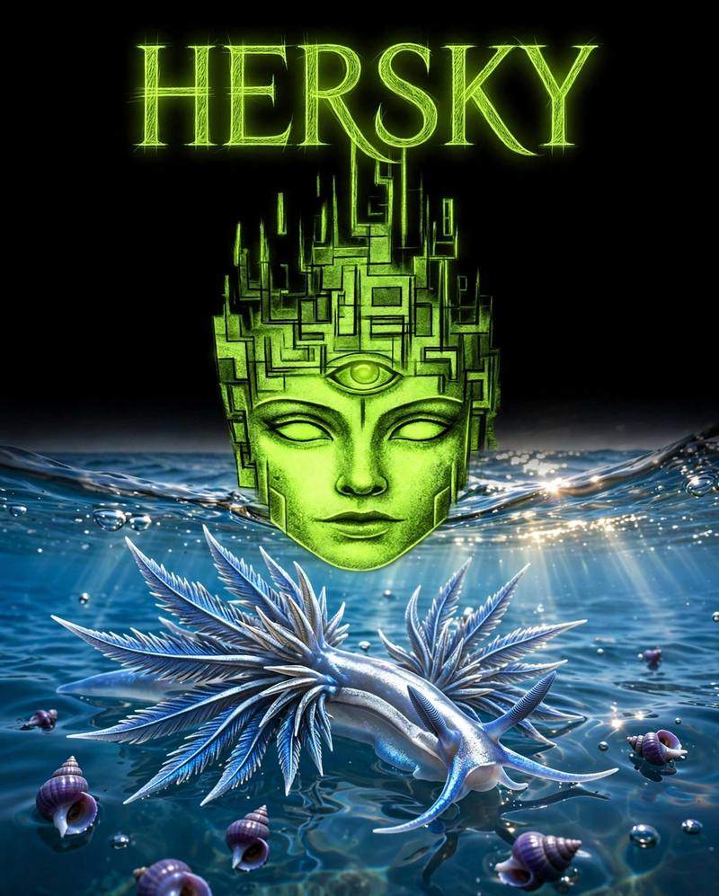 HERSKY artwork — Blue Dragon Seaslug