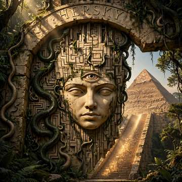 HERSKY artwork — Kukulkan Descent