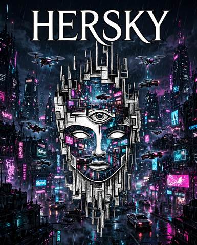 HERSKY artwork — Cyber City Skyline