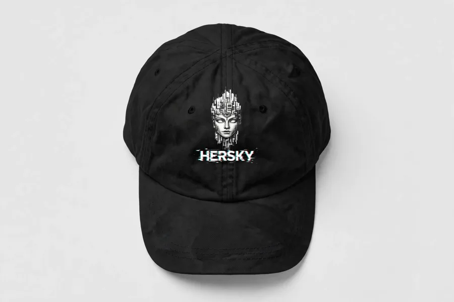 Glitch on Embroidered Dad Hat
