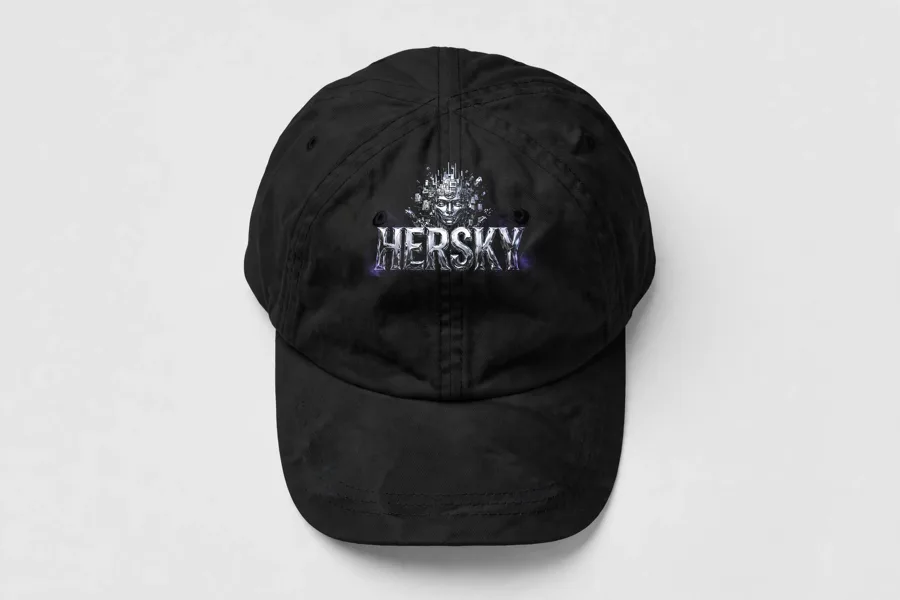 Metallic on Embroidered Dad Hat